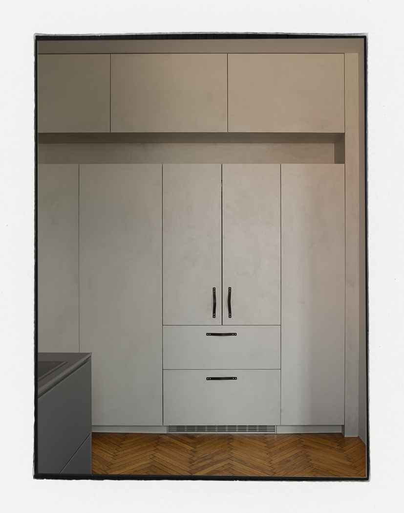 Wandverbau im Kochbereich